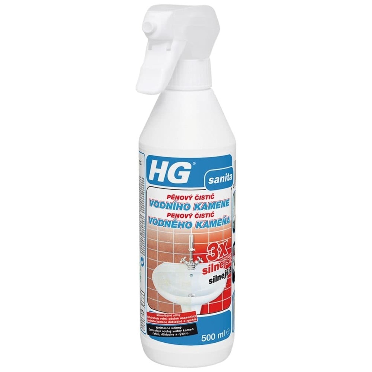 HG pěnový čistič vodního kamene 3x silnější HGPCVK3 HG