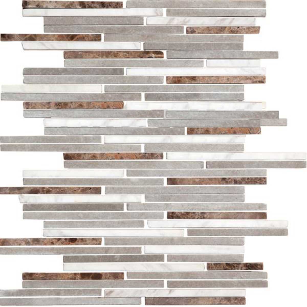 Kamenná mozaika Premium Mosaic Stone šedá 25x30 cm mat STMOS7140MIX1 Premium Mosaic Stone