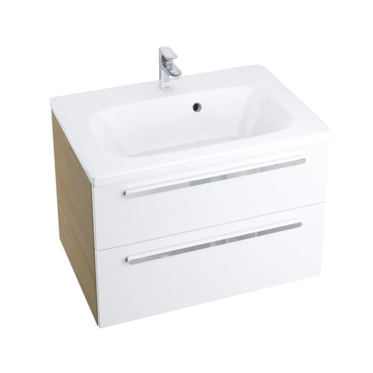Koupelnová skříňka pod umyvadlo Ravak Chrome 60x49 cm cappuccino/bílá X000000919 Ravak
