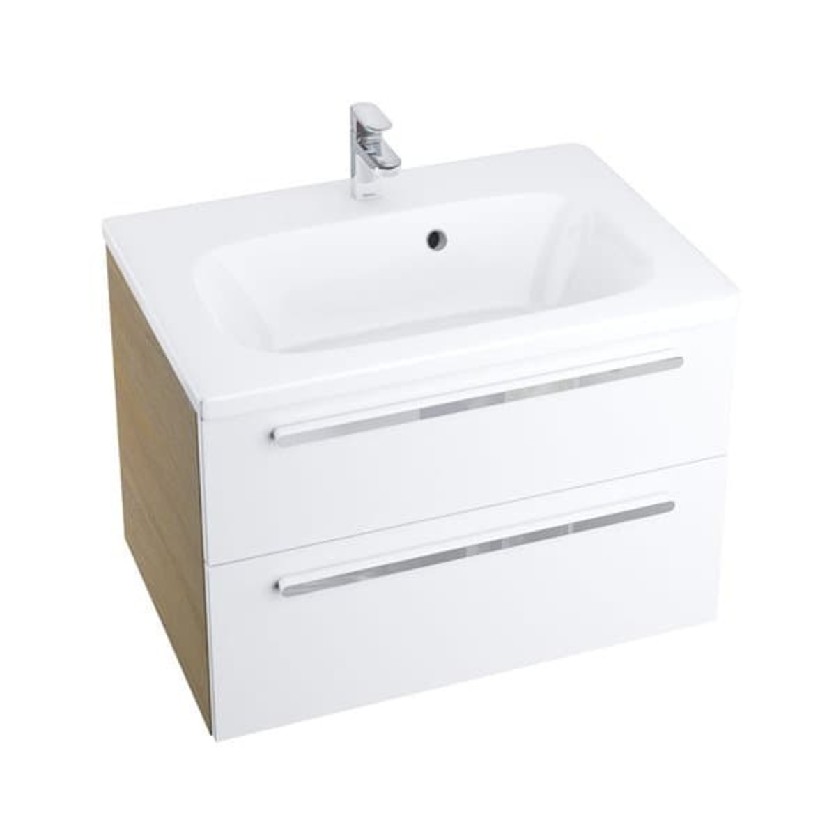 Koupelnová skříňka pod umyvadlo Ravak Chrome 70x49 cm cappuccino/bílá X000000921 Ravak
