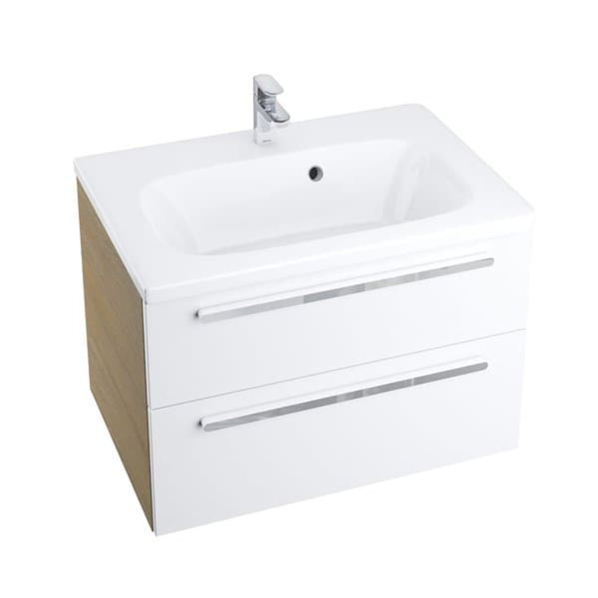 Koupelnová skříňka pod umyvadlo Ravak Chrome 80x49 cm cappuccino/bílá X000000923 Ravak
