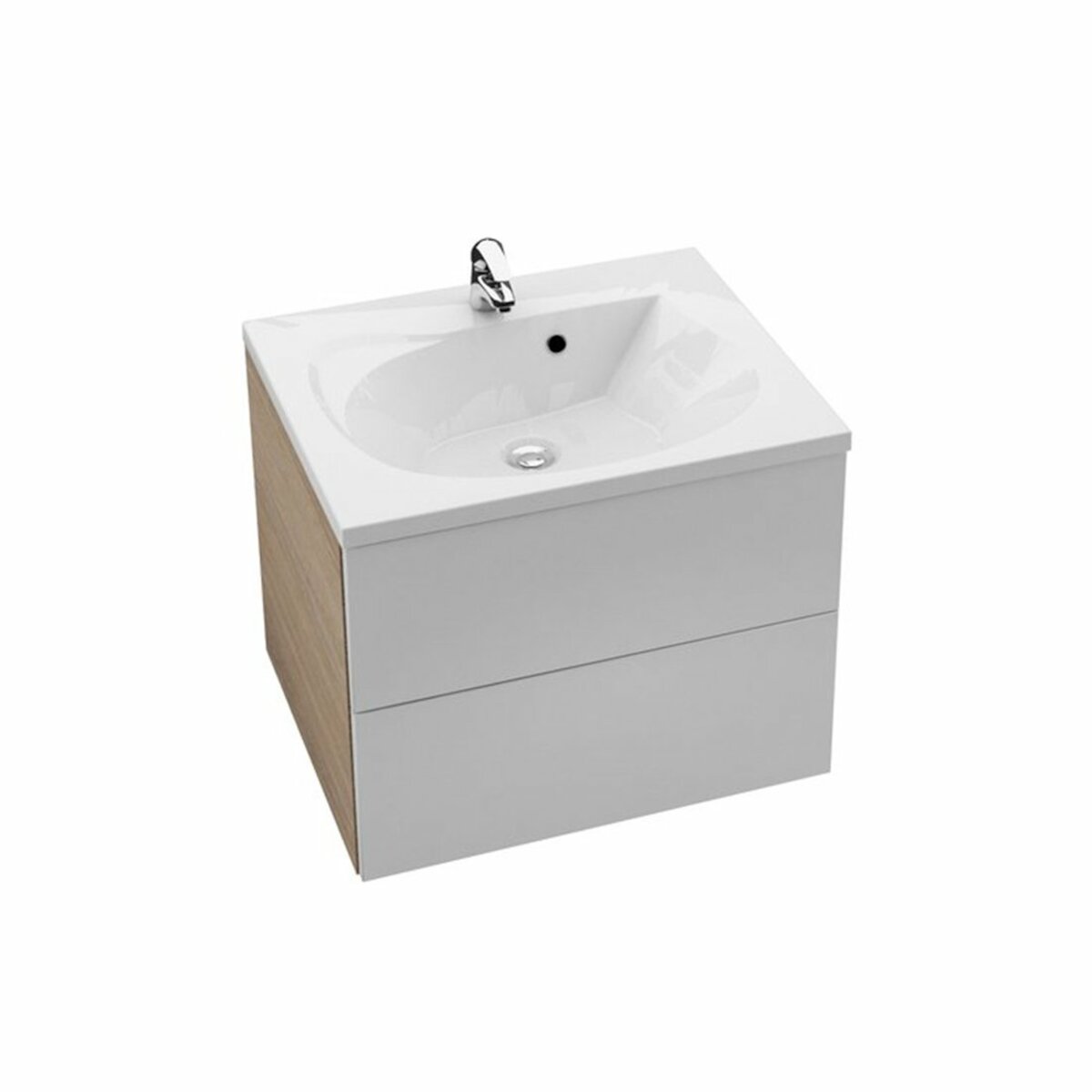 Koupelnová skříňka pod umyvadlo Ravak Rosa 60x49 cm cappuccino/bílá X000000926 Ravak