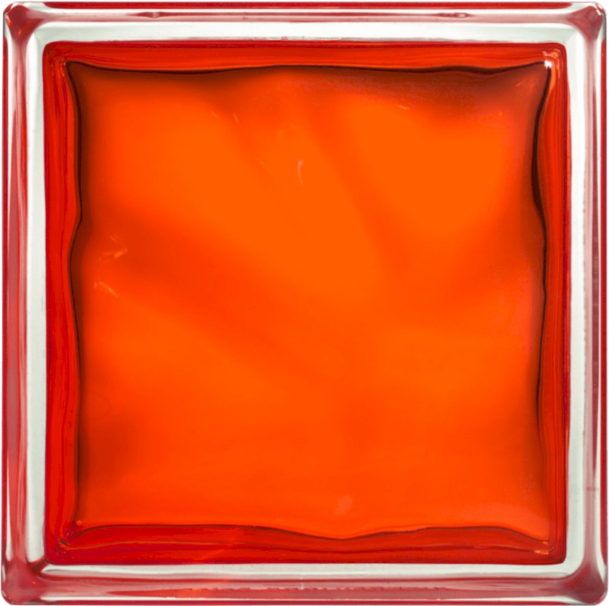 Luxfera Glassblocks orange 19x19x8 cm lesk 1908WOR Glassblocks