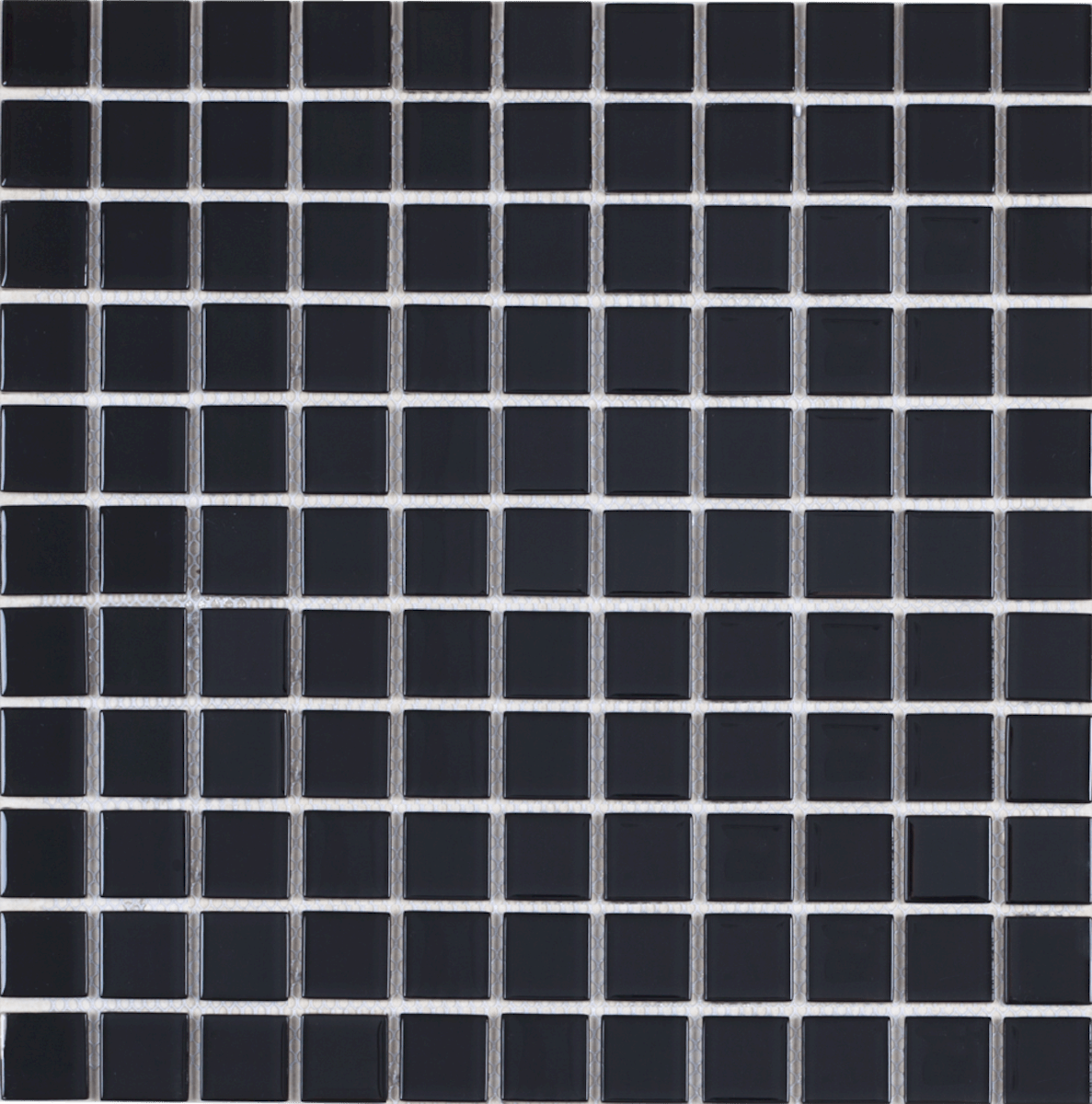 Skleněná mozaika Premium Mosaic černá 30x30 cm lesk MOS25BK Premium Mosaic