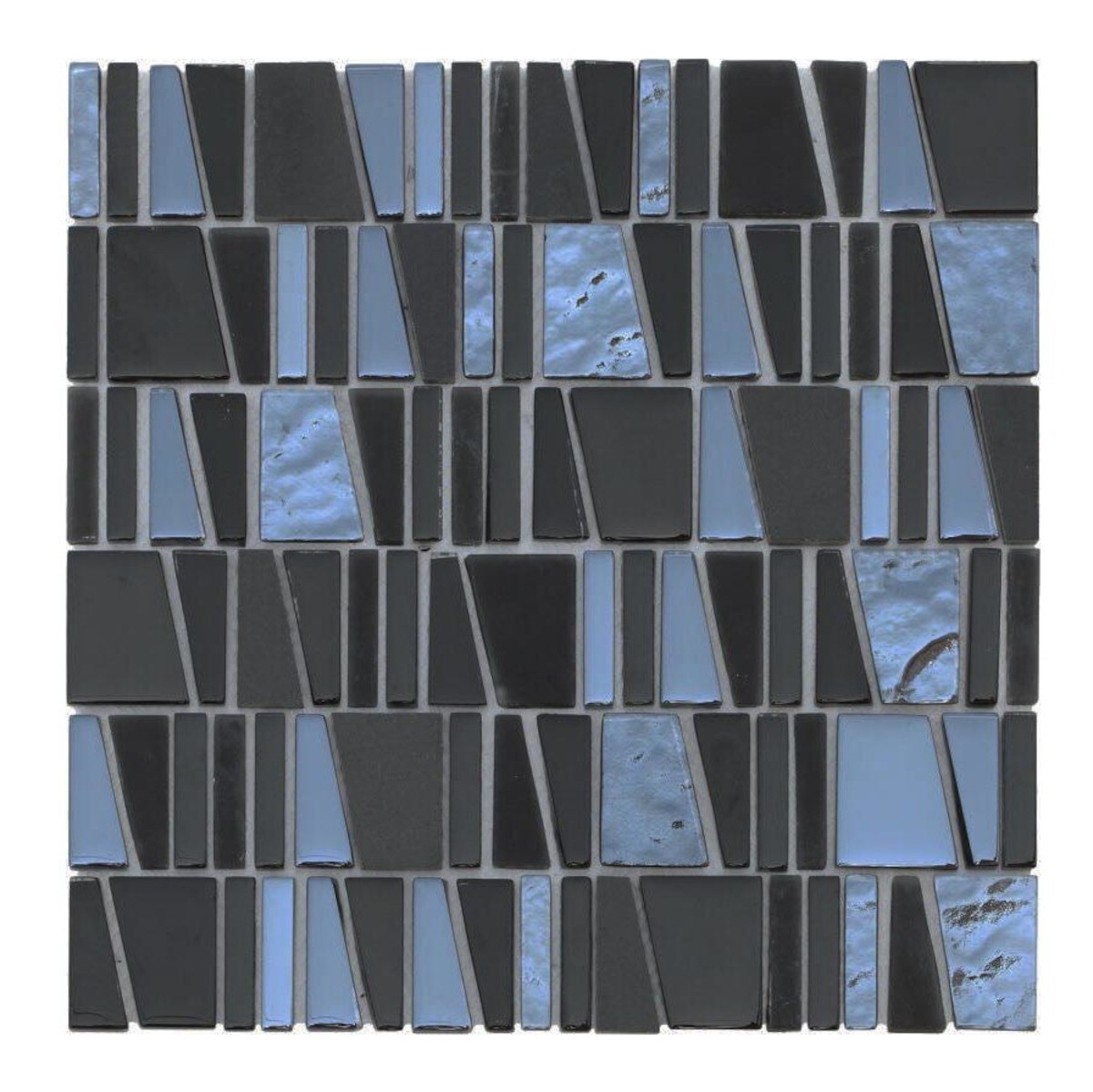 Skleněná mozaika Premium Mosaic černá 30x30 cm lesk MOSCUBEBK Premium Mosaic