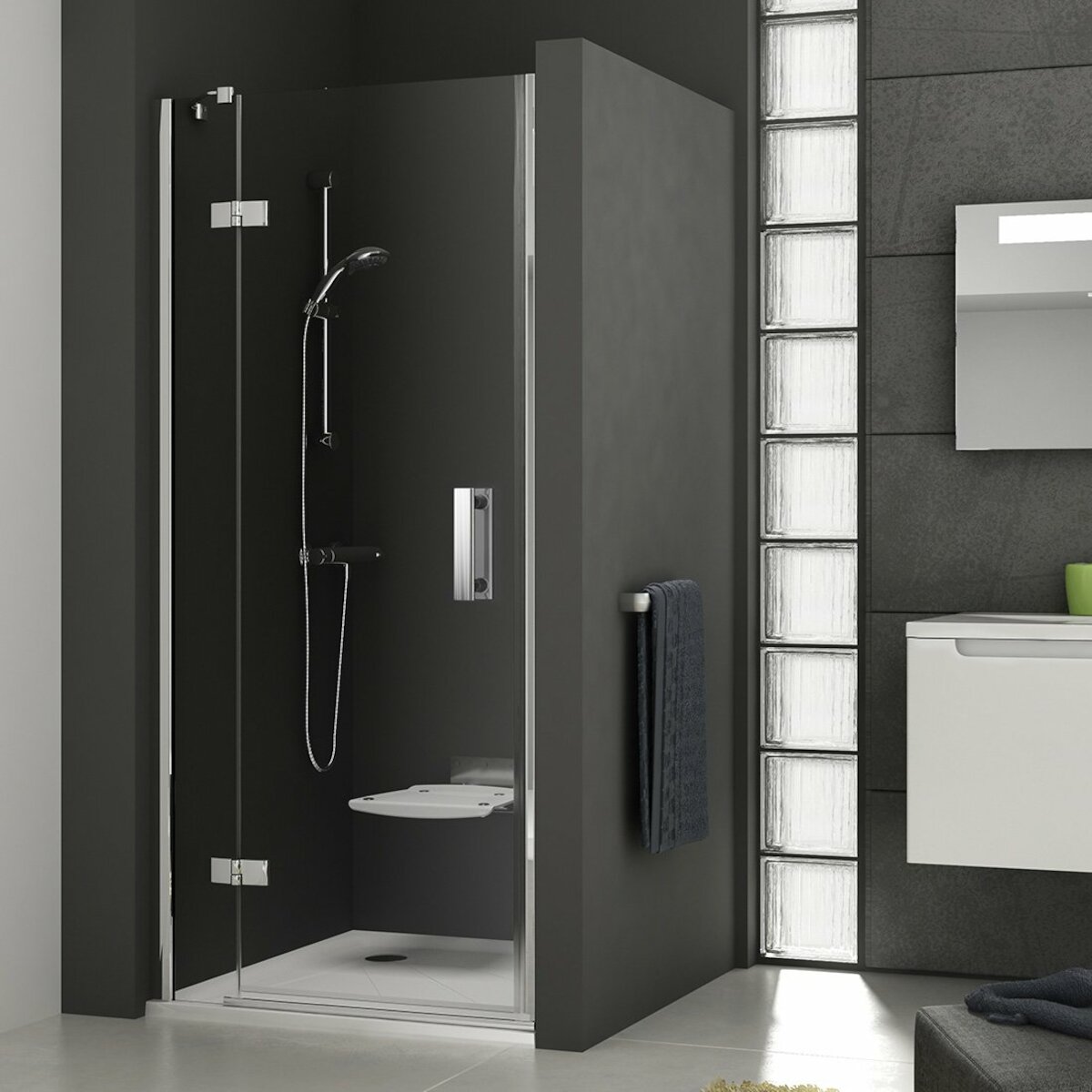 Sprchové dveře 100 cm Ravak levé Smartline Varianta A 0SLAAA00Z1 Ravak