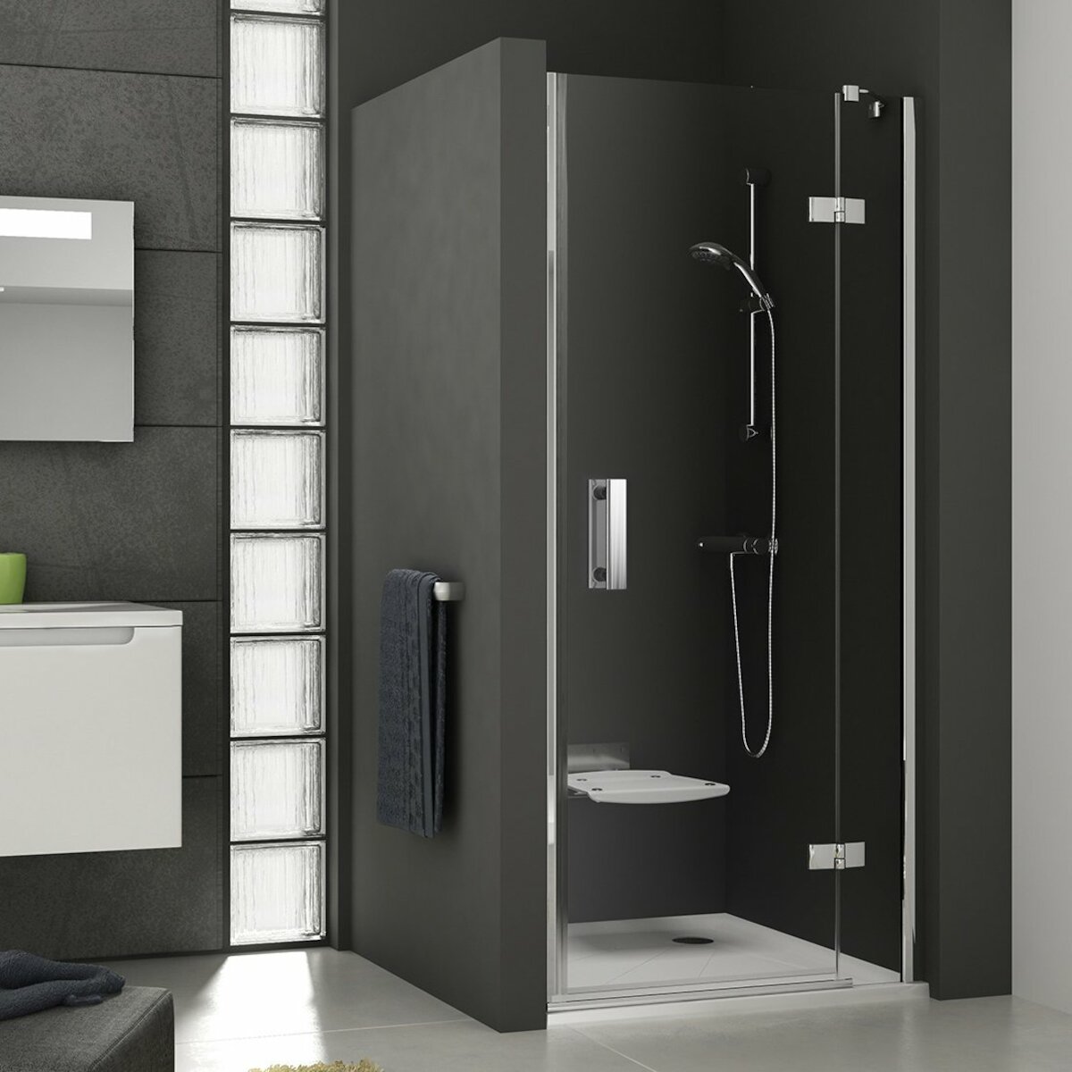 Sprchové dveře 100 cm Ravak pravé Smartline Varianta A 0SPAAA00Z1 Ravak