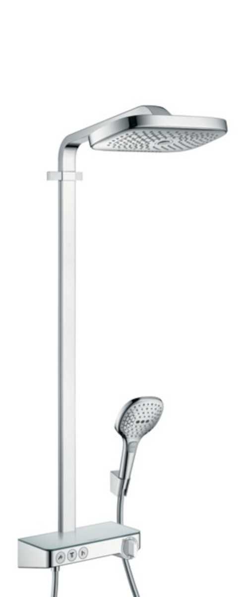 Sprchový systém Hansgrohe Raindance Select E na stěnu s termostatickou baterií chrom 27127000 Hansgrohe