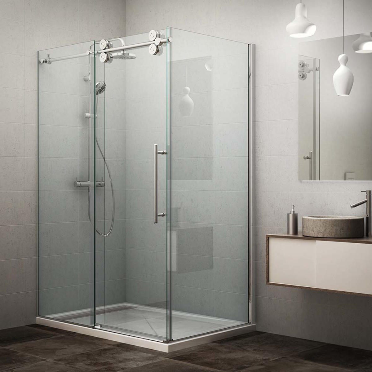 Boční zástěna ke sprchovým dveřím 100 cm Roth Kinedoor Line 971-1000000-00-02 Roth
