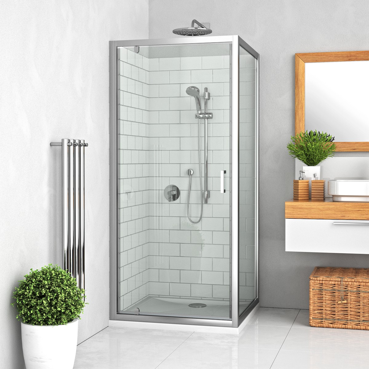 Boční zástěna ke sprchovým dveřím 90 cm Roth Lega Line 553-9000000-00-21 Roth