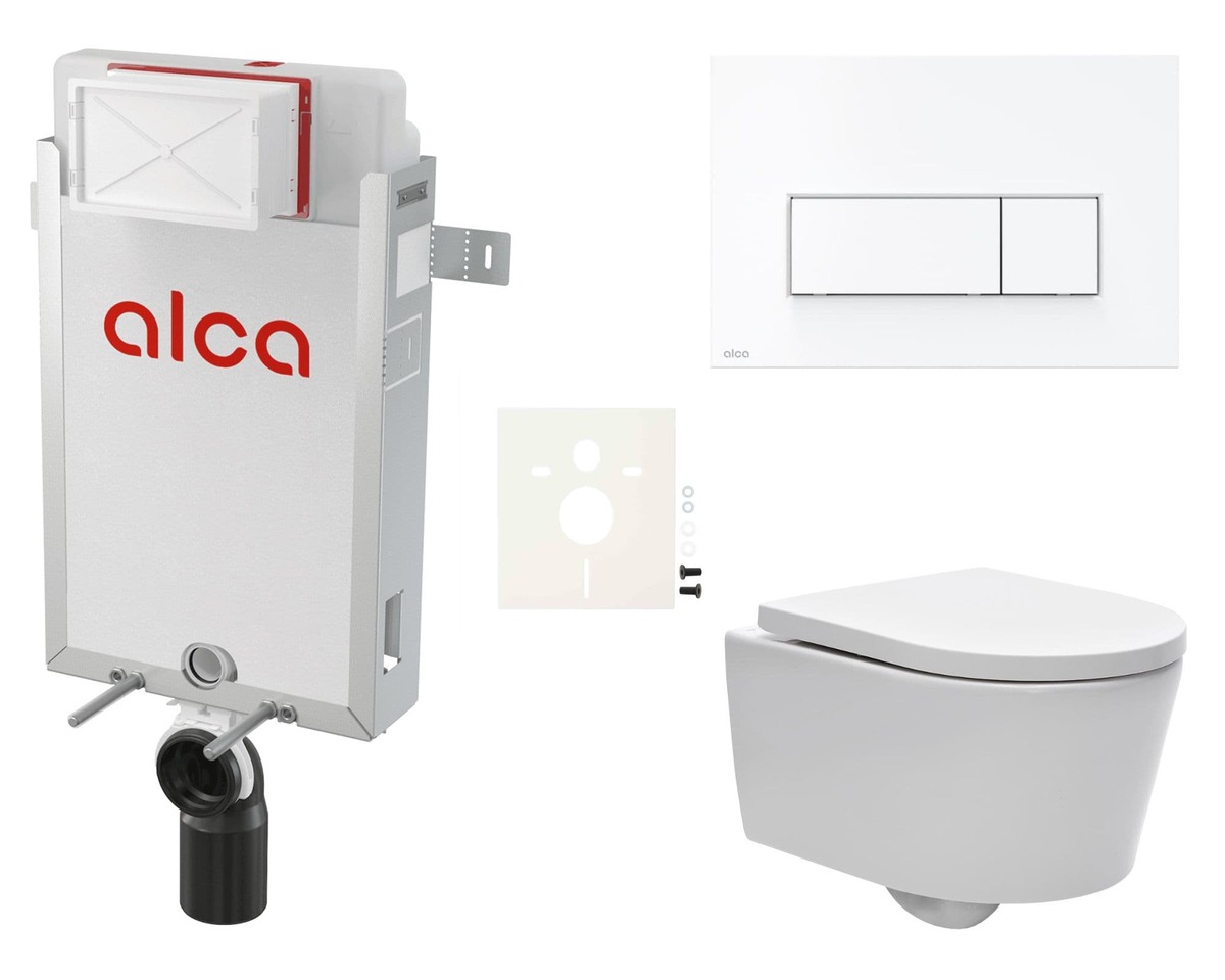 Cenově zvýhodněný závěsný WC set Alca k zazdění + WC SAT Brevis SIKOAW7 SAT