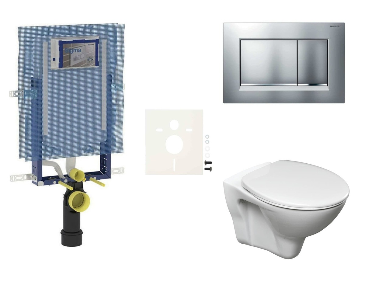 Cenově zvýhodněný závěsný WC set Geberit k zazdění + WC S-Line Pro SIKOGEZSLS30 NO BRAND