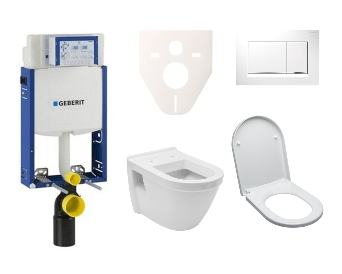 Cenově zvýhodněný závěsný WC set Geberit k zazdění + WC Vitra S50 SIKOGE2V5 Vitra