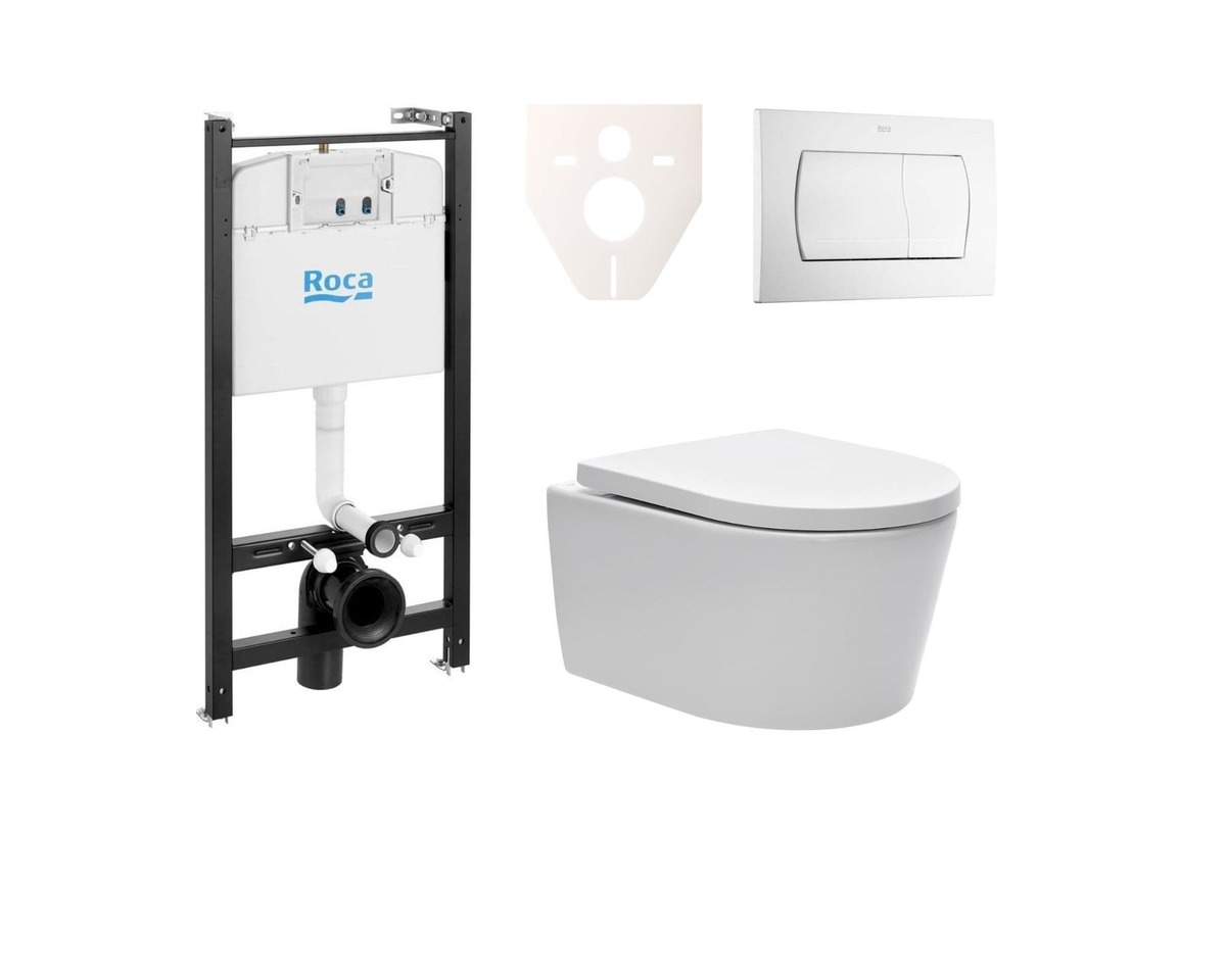 Cenově zvýhodněný závěsný WC set Roca k zazdění + WC SAT Brevis SIKORW1 SAT
