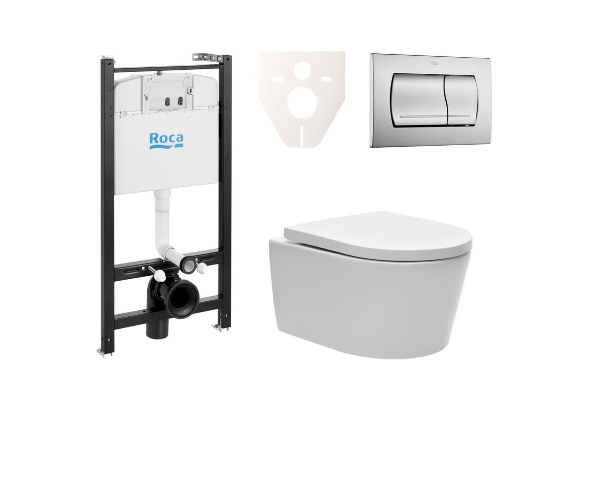 Cenově zvýhodněný závěsný WC set Roca k zazdění + WC SAT Brevis SIKORW3 SAT
