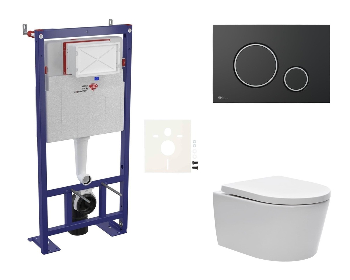 Cenově zvýhodněný závěsný WC set SAT do lehkých stěn / předstěnová montáž+ WC SAT Brevis SIKOSSBR78 SAT