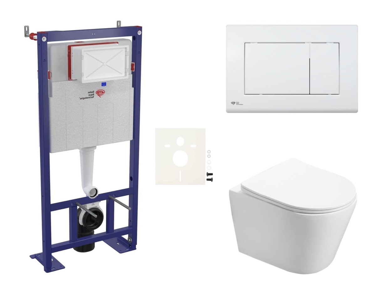 Cenově zvýhodněný závěsný WC set SAT do lehkých stěn / předstěnová montáž+ WC SAT Infinitio SIKOSSIN20 SAT