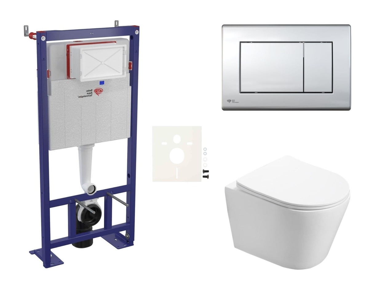 Cenově zvýhodněný závěsný WC set SAT do lehkých stěn / předstěnová montáž+ WC SAT Infinitio SIKOSSIN21 SAT