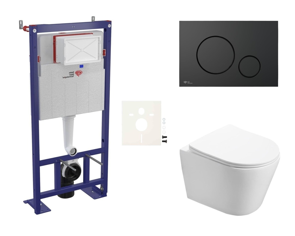 Cenově zvýhodněný závěsný WC set SAT do lehkých stěn / předstěnová montáž+ WC SAT Infinitio SIKOSSIN68 SAT