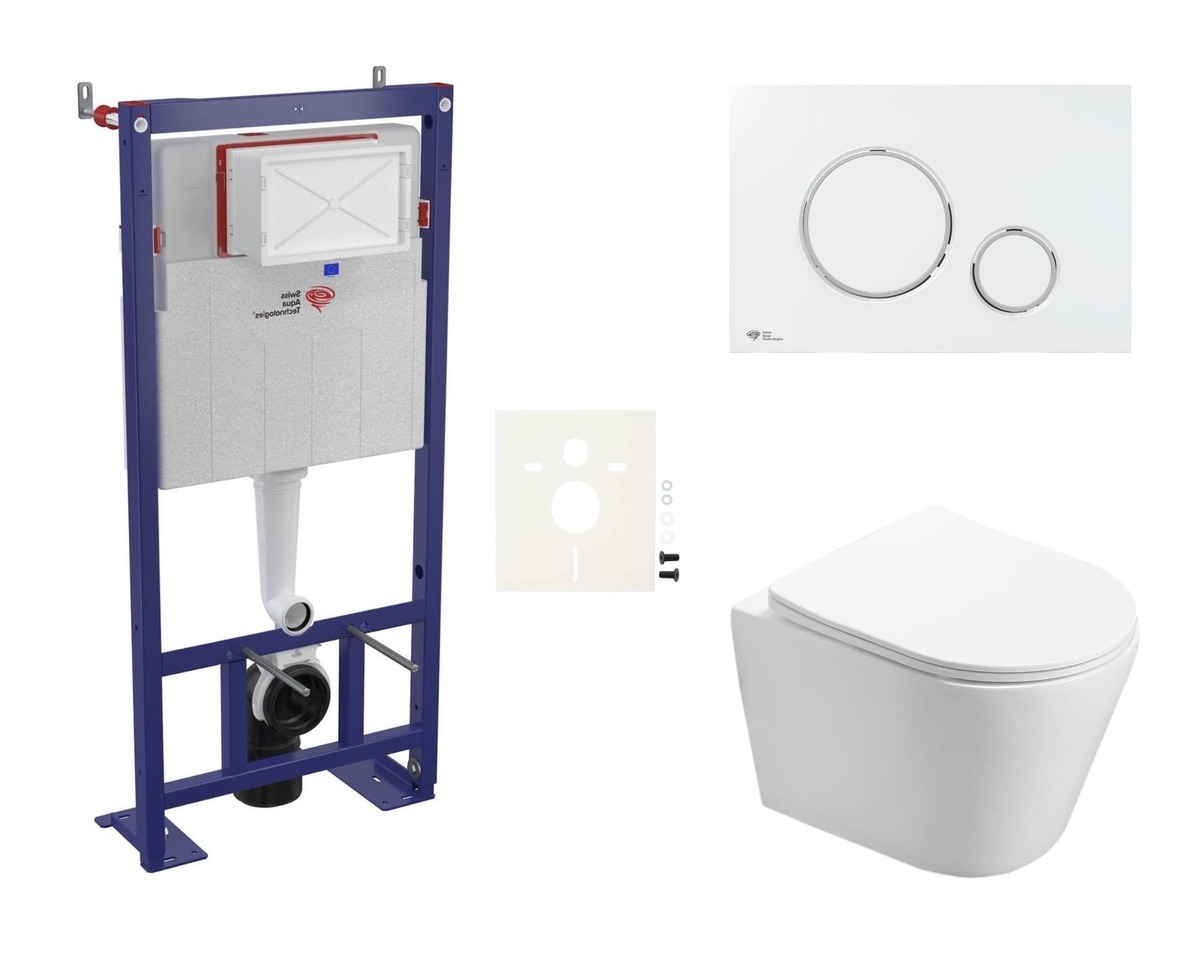 Cenově zvýhodněný závěsný WC set SAT do lehkých stěn / předstěnová montáž+ WC SAT Infinitio SIKOSSIN70 SAT