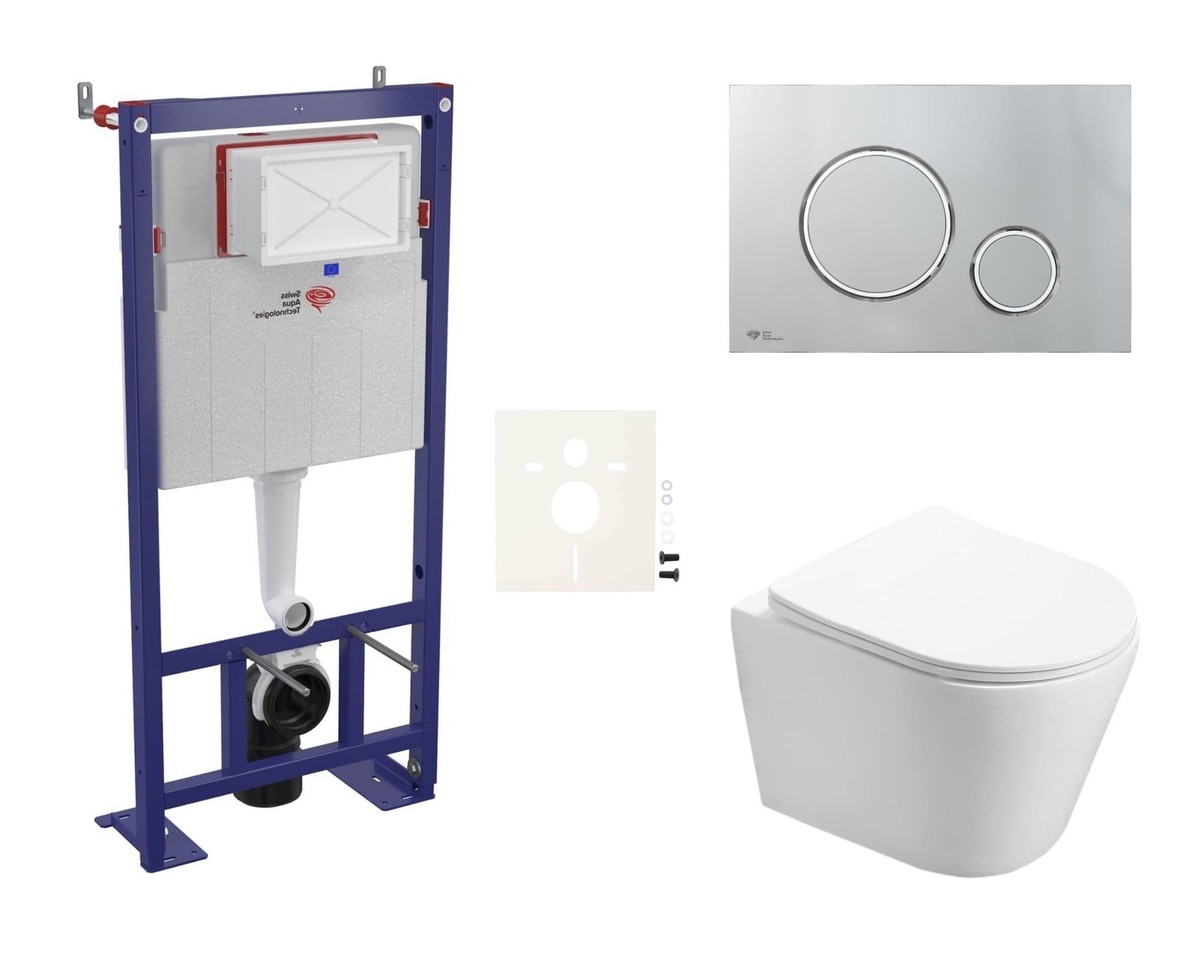 Cenově zvýhodněný závěsný WC set SAT do lehkých stěn / předstěnová montáž+ WC SAT Infinitio SIKOSSIN71 SAT