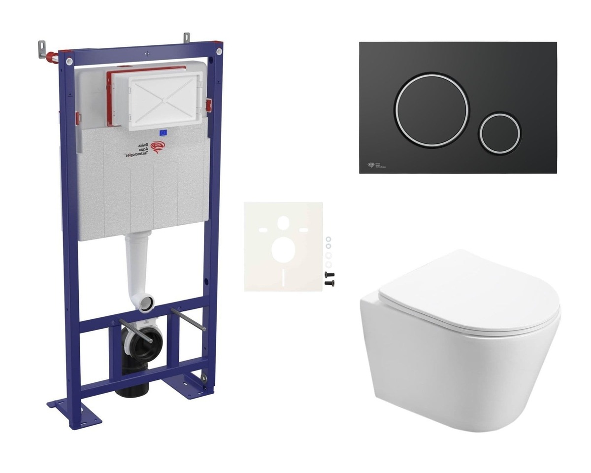 Cenově zvýhodněný závěsný WC set SAT do lehkých stěn / předstěnová montáž+ WC SAT Infinitio SIKOSSIN78 SAT