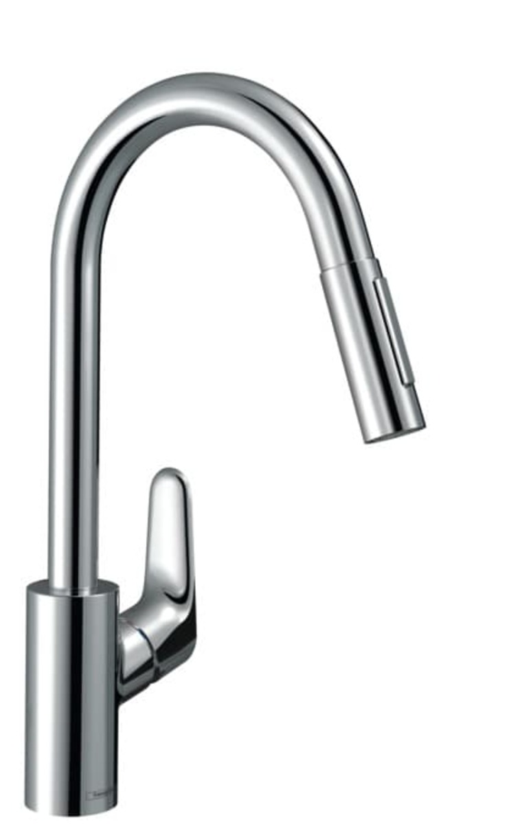 Dřezová baterie Hansgrohe Focus M41 s vytahovací sprškou chrom 73895000 Hansgrohe