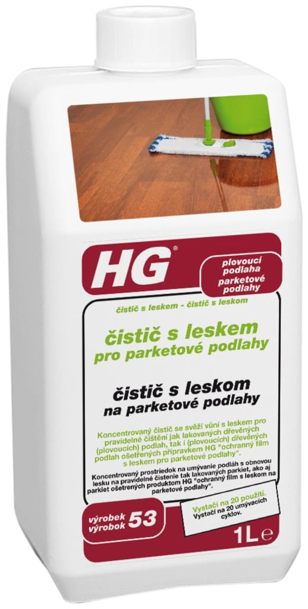 HG čistič s leskem pro parketové podlahy HGCLPP HG