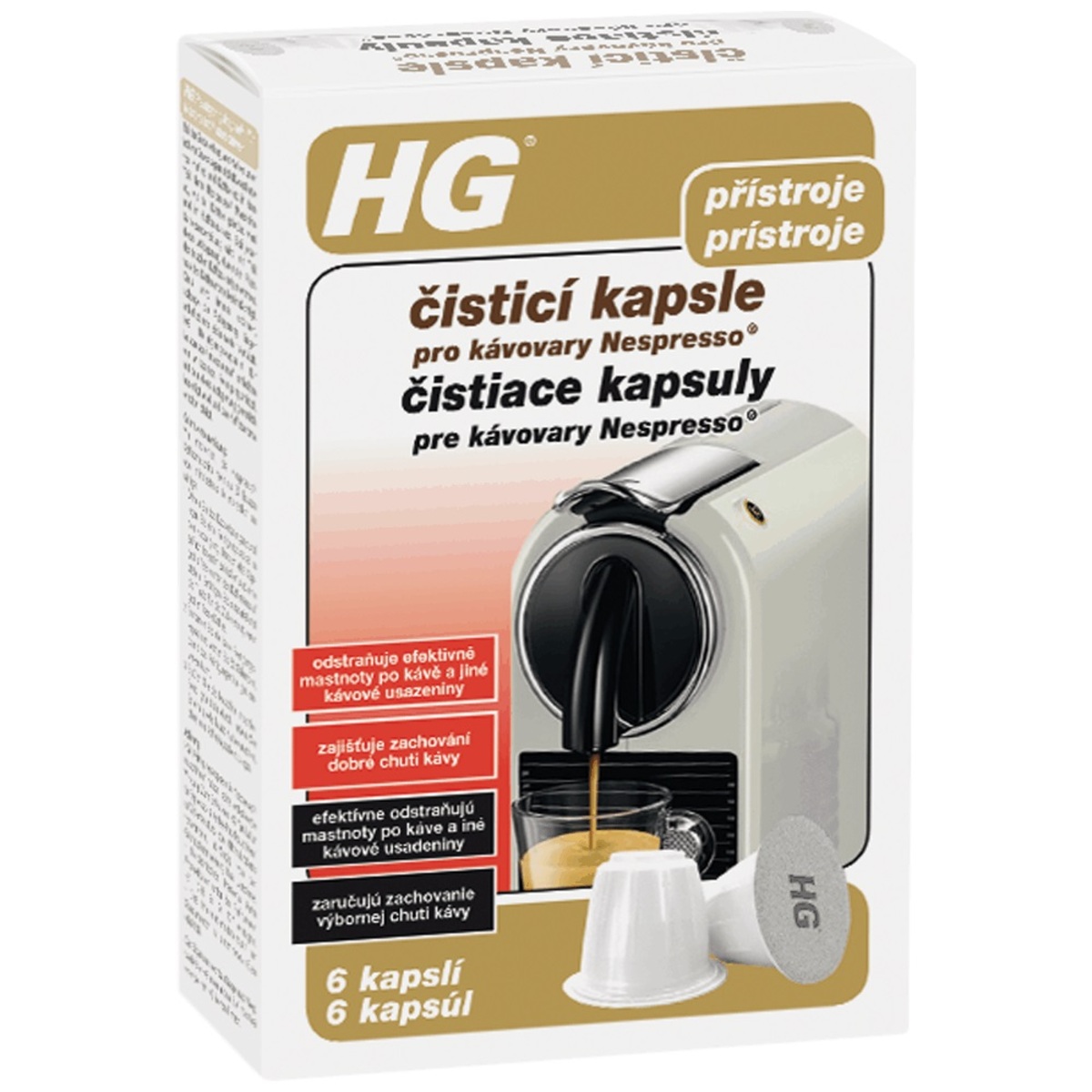 HG čisticí kapsle pro kávovary Nespresso® HGKPKN HG