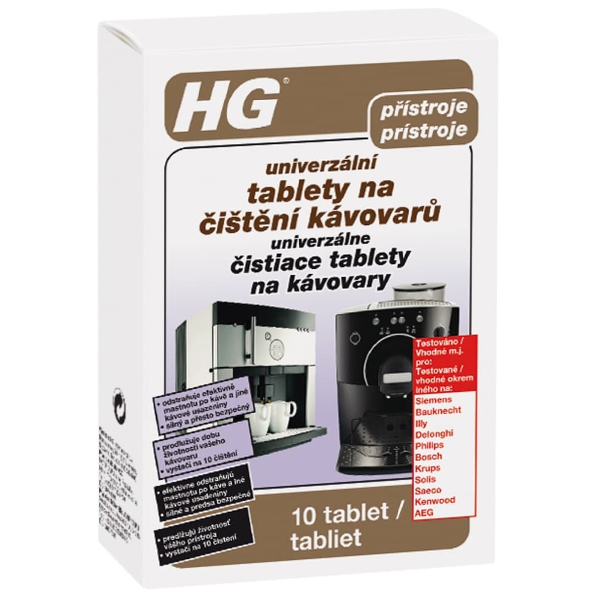 HG univerzální tablety na čištění kávovarů HGUTCK HG