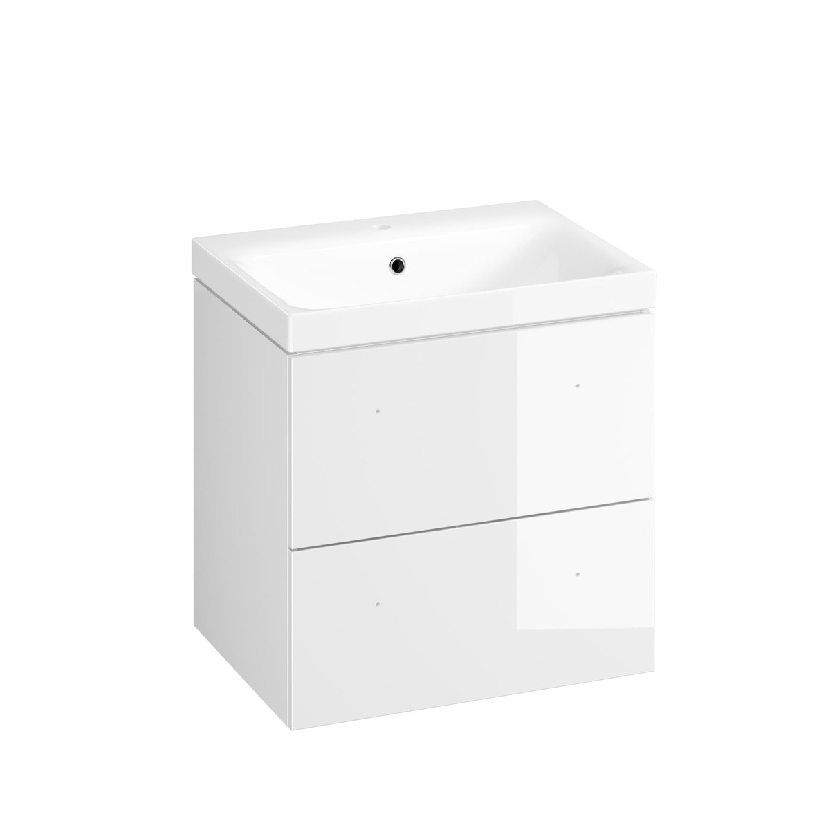 Koupelnová skříňka s umyvadlem Cersanit Medley 60x61.5x45 cm bílá lesk S801-352-DSM Cersanit