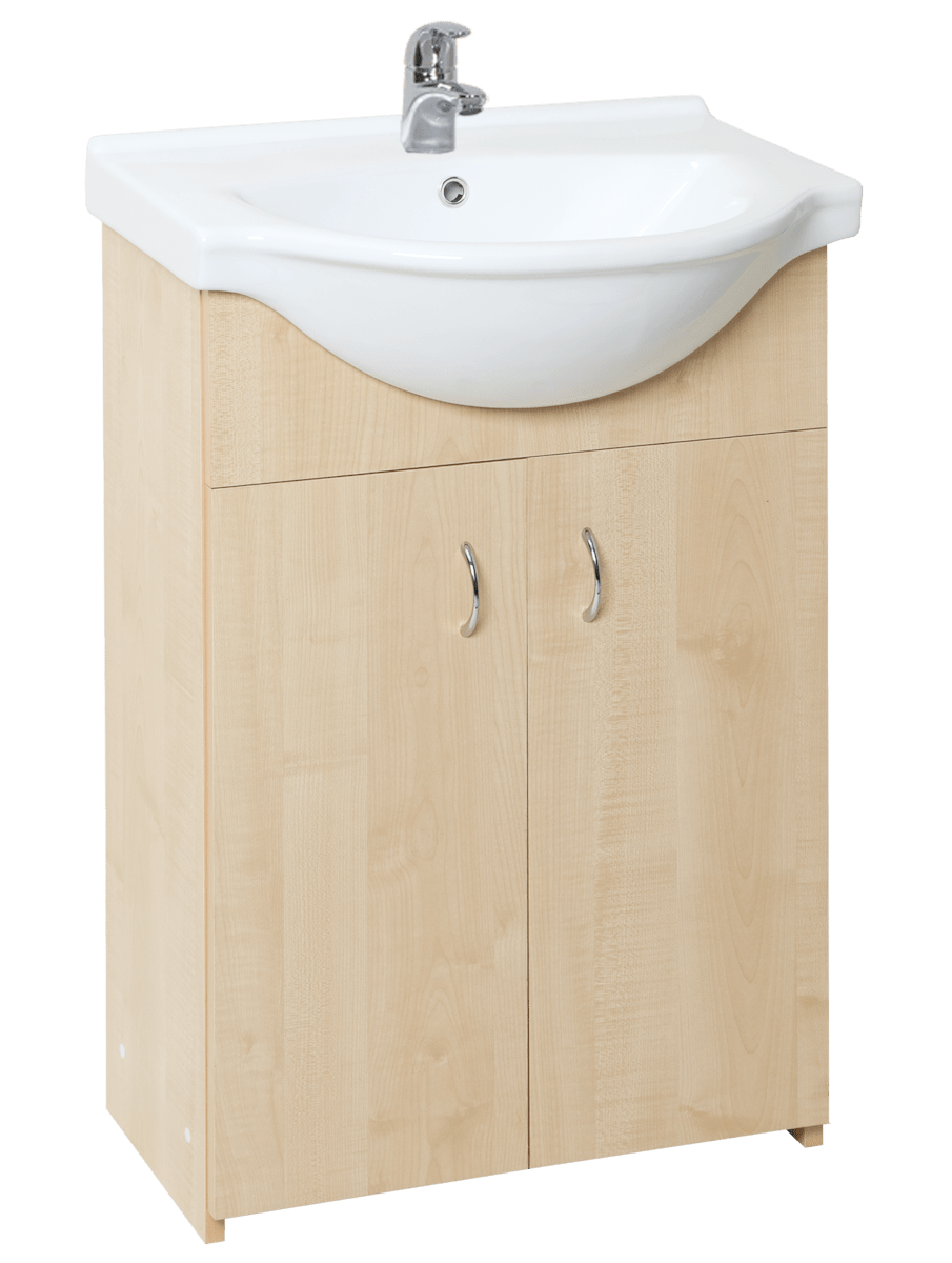 Koupelnová skříňka s umyvadlem Multi Simple 55