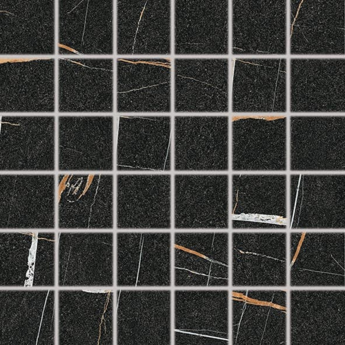 Mozaika Fineza Vision černá 30x30 cm mat DDM06389.1 Fineza
