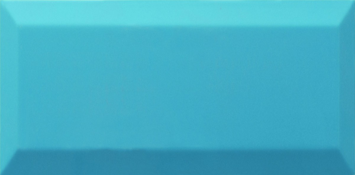 Obklad Ribesalbes Chic Colors teal bisel 10x20 cm lesk CHICC1778 Ribesalbes