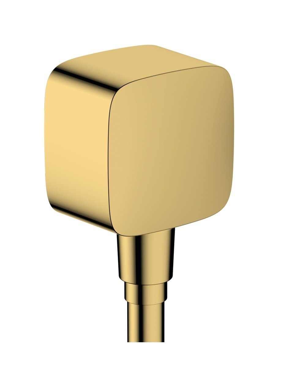 Podomítkový vývod Hansgrohe FixFit se zpětným ventilem leštěný vzhled zlata 26457990 Hansgrohe
