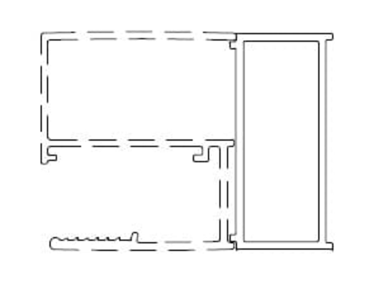 Rozšiřovací profil ke sprchovým dveřím SAT Walk-In Xmotion černá SATWIXMPROFILROZDC SAT