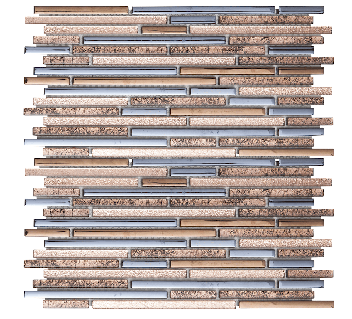 Skleněná mozaika Premium Mosaic bronze 30x30 cm lesk MOSMIXBRONZE Premium Mosaic