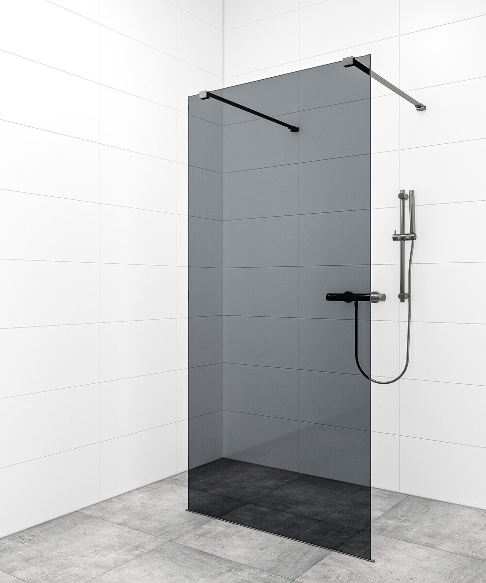 Sprchová zástěna Walk-in 80 cm SAT v barvě profilu Gun metal SATBWI80KSZAVGM SAT