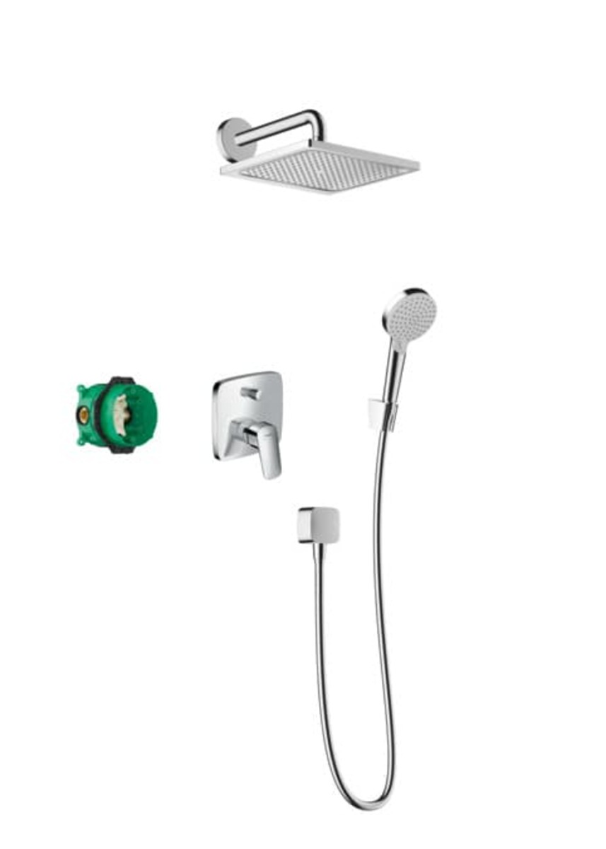 Sprchový systém Hansgrohe Crometta E pod omítku s pákovou baterií chrom 27957000 Hansgrohe