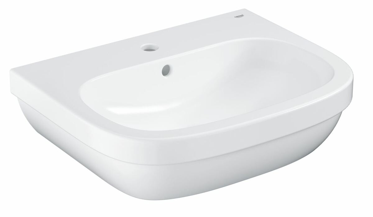 Umyvadlo Grohe Euro Ceramic 60x48 cm alpská bílá otvor pro baterii uprostřed 39335000 Grohe