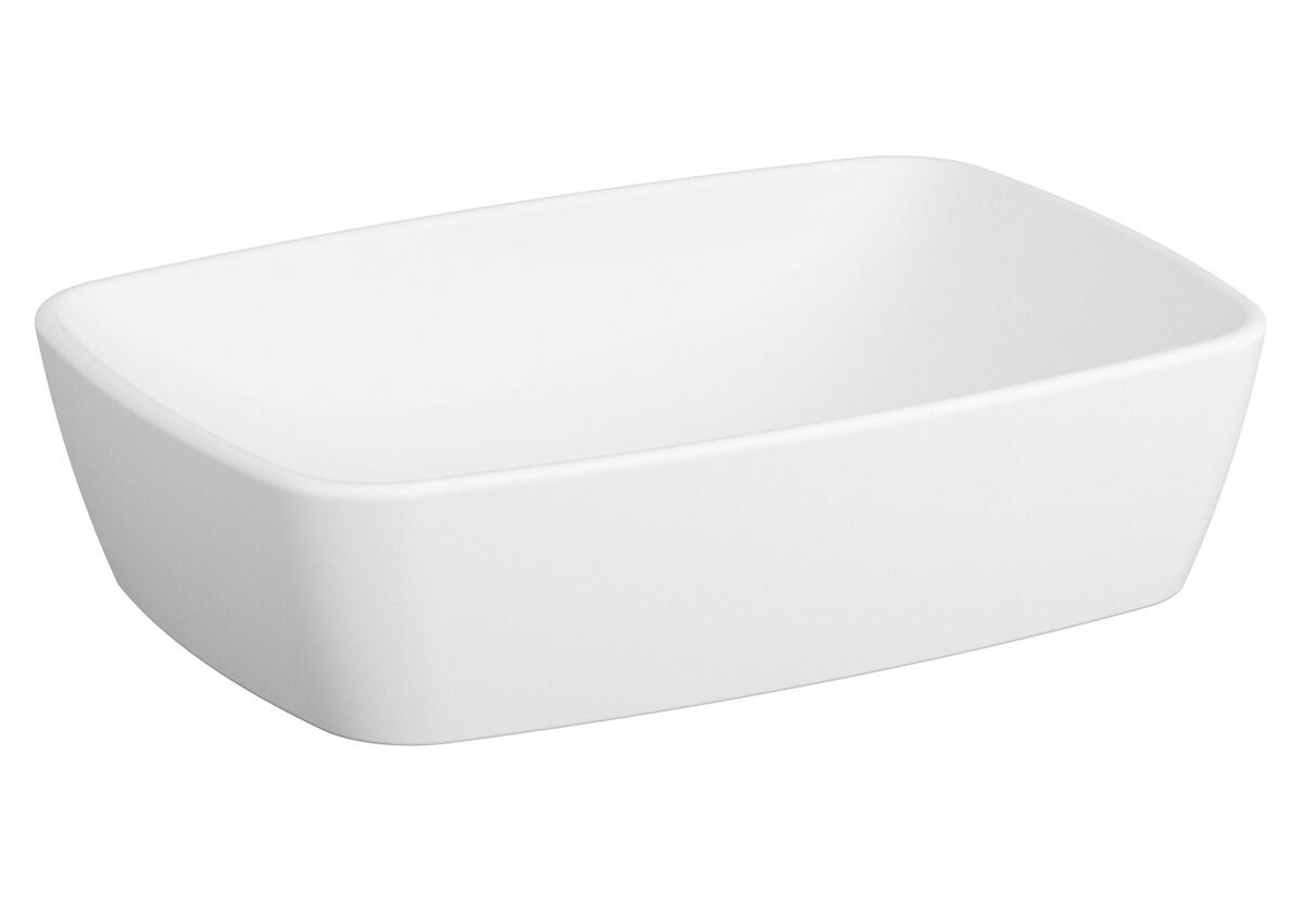 Umyvadlo na desku Vitra Shift 55x38 cm bez otvoru pro baterii 7075-003-0016 Vitra