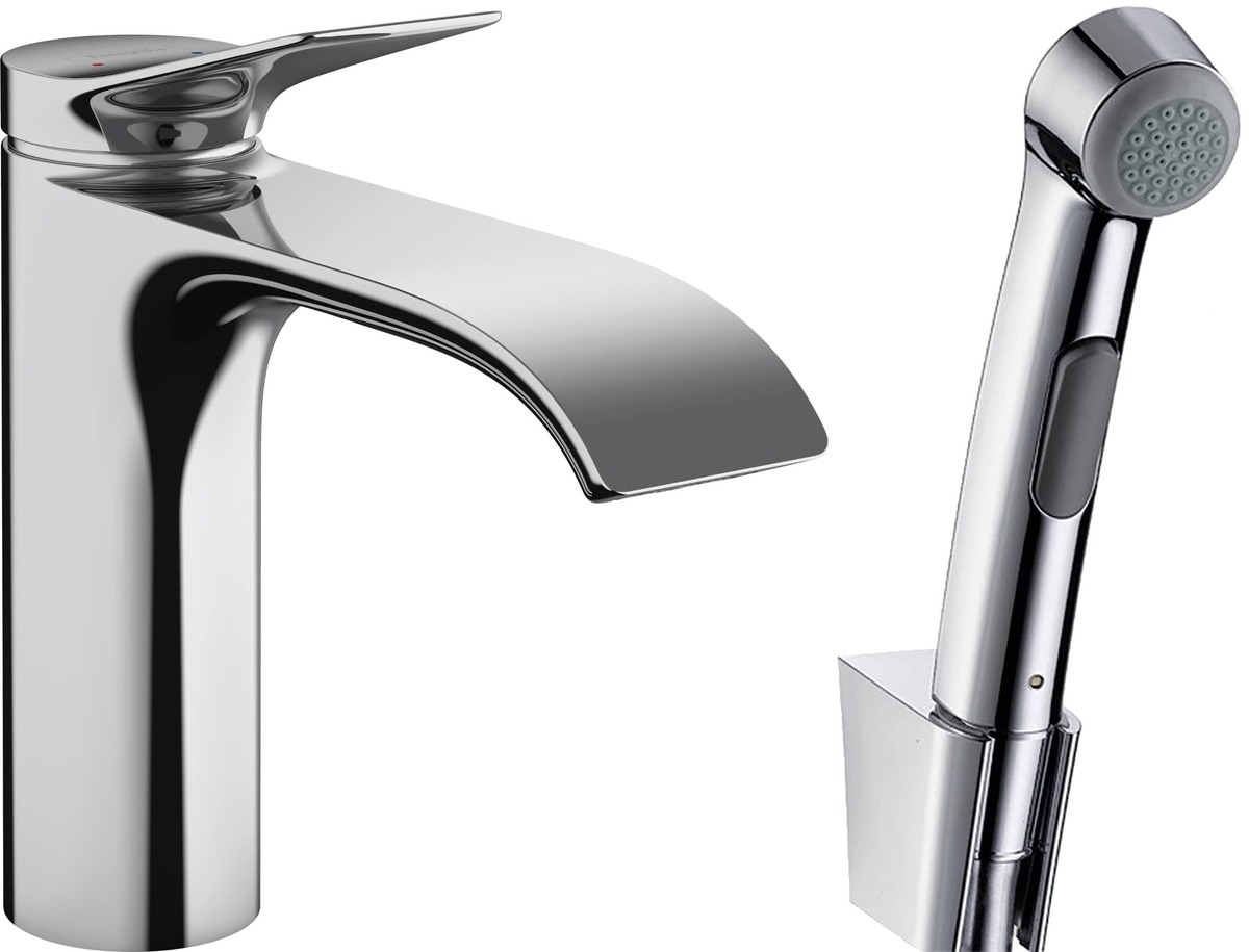 Umyvadlová baterie Hansgrohe Vivenis s bidetovou sprškou chrom 75210000 Hansgrohe