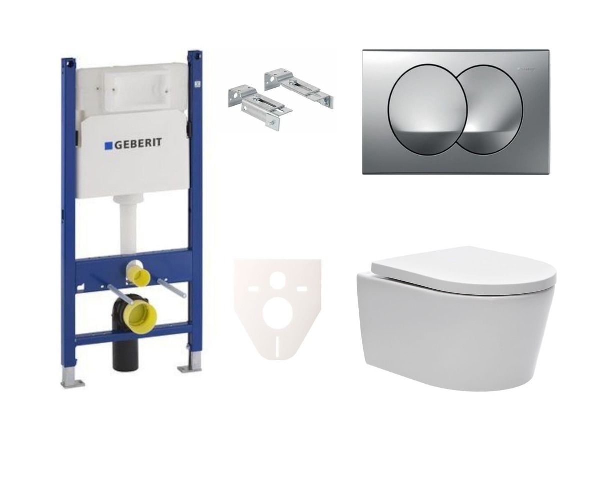 Cenově zvýhodněný závěsný WC set Geberit do lehkých stěn / předstěnová montáž+ WC SAT Brevis SIKOGES7W72S SAT
