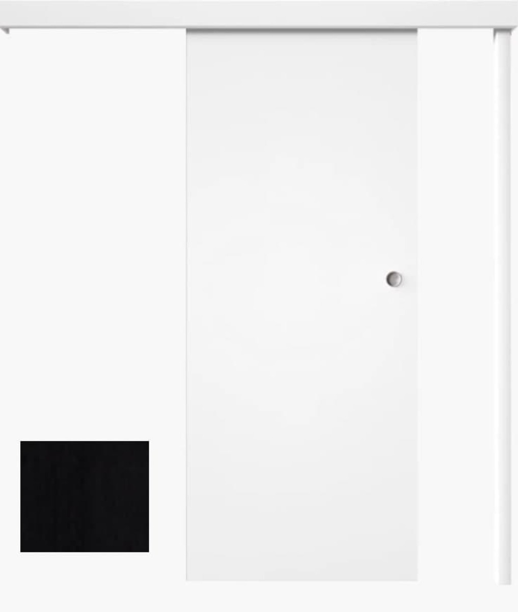 Posuvný systém na stěnu Naturel pro dveře 80cm černý matný POSUVNSCER80 Naturel