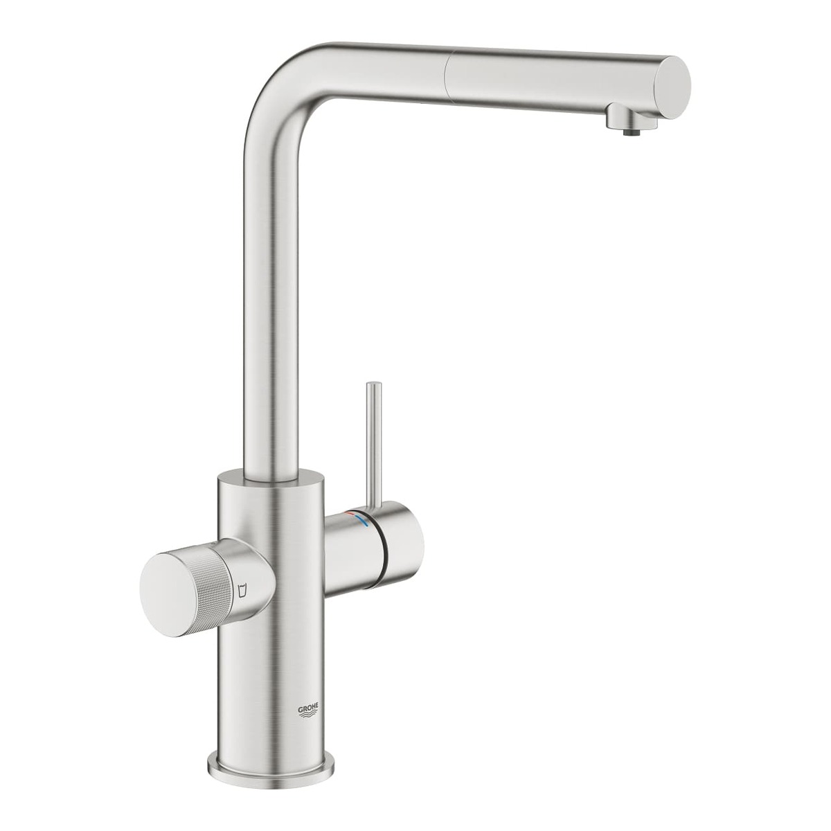 Dřezová baterie Grohe GROHE Blue Pure 2022 s filtrem supersteel 30601DC0 Grohe