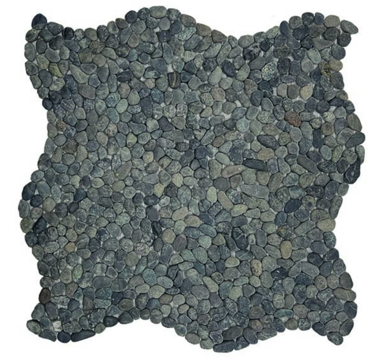 Kamenná mozaika Mosavit Mini pebbles negro 30x30 cm mat PEBBLENE Mosavit