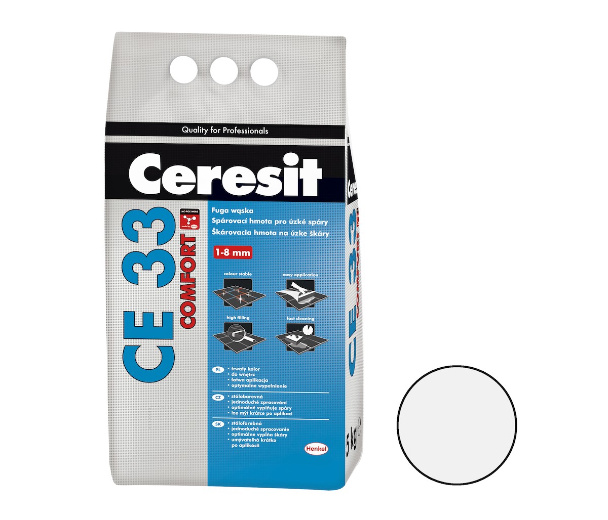 Spárovací hmota Ceresit CE 33 bílá 5 kg CG2A CE33501 Ceresit