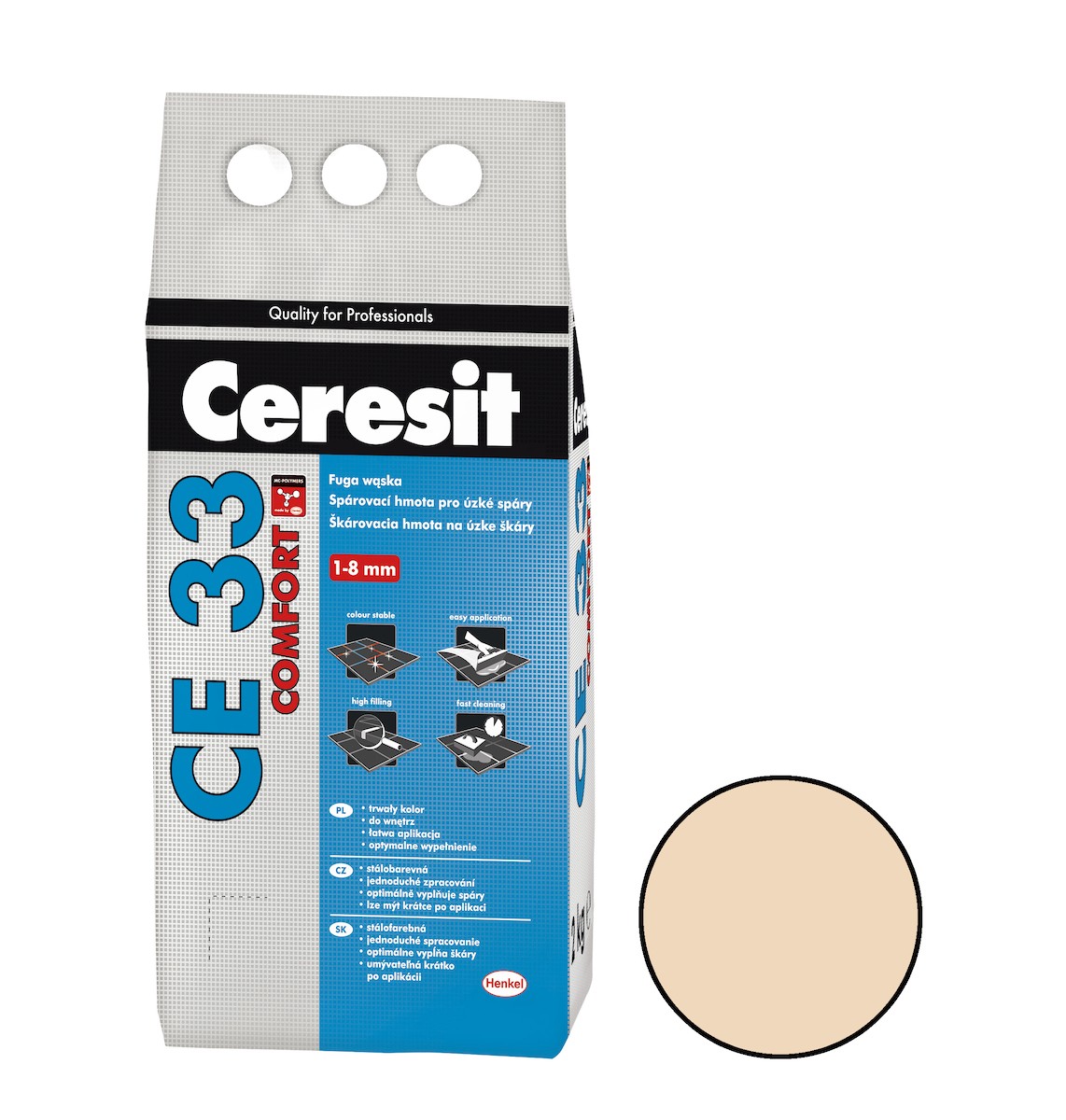 Spárovací hmota Ceresit CE 33 caramel 2 kg CG2A CE33246 Ceresit