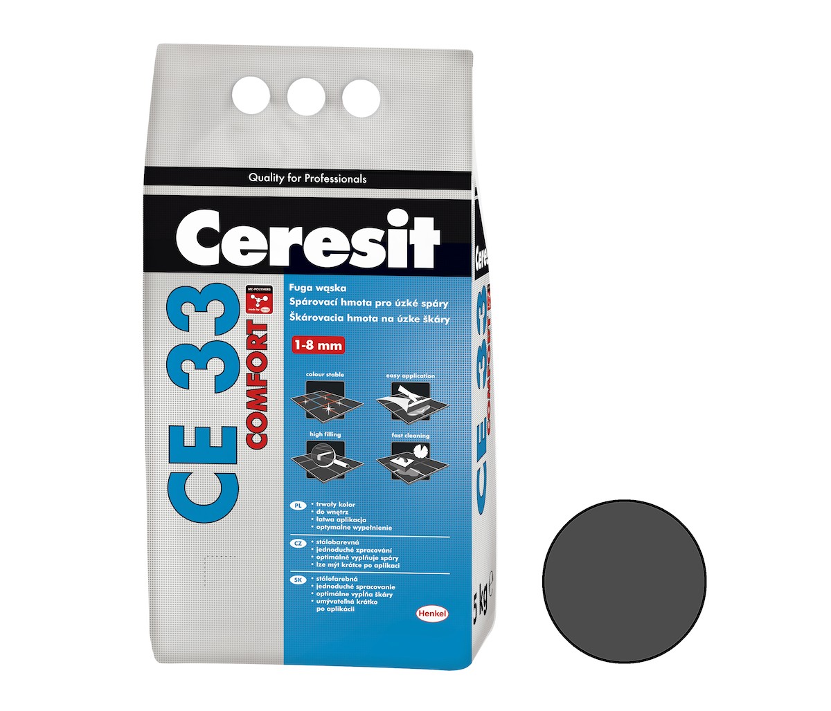 Spárovací hmota Ceresit CE 33 graphite 5 kg CG2A CE33516 Ceresit