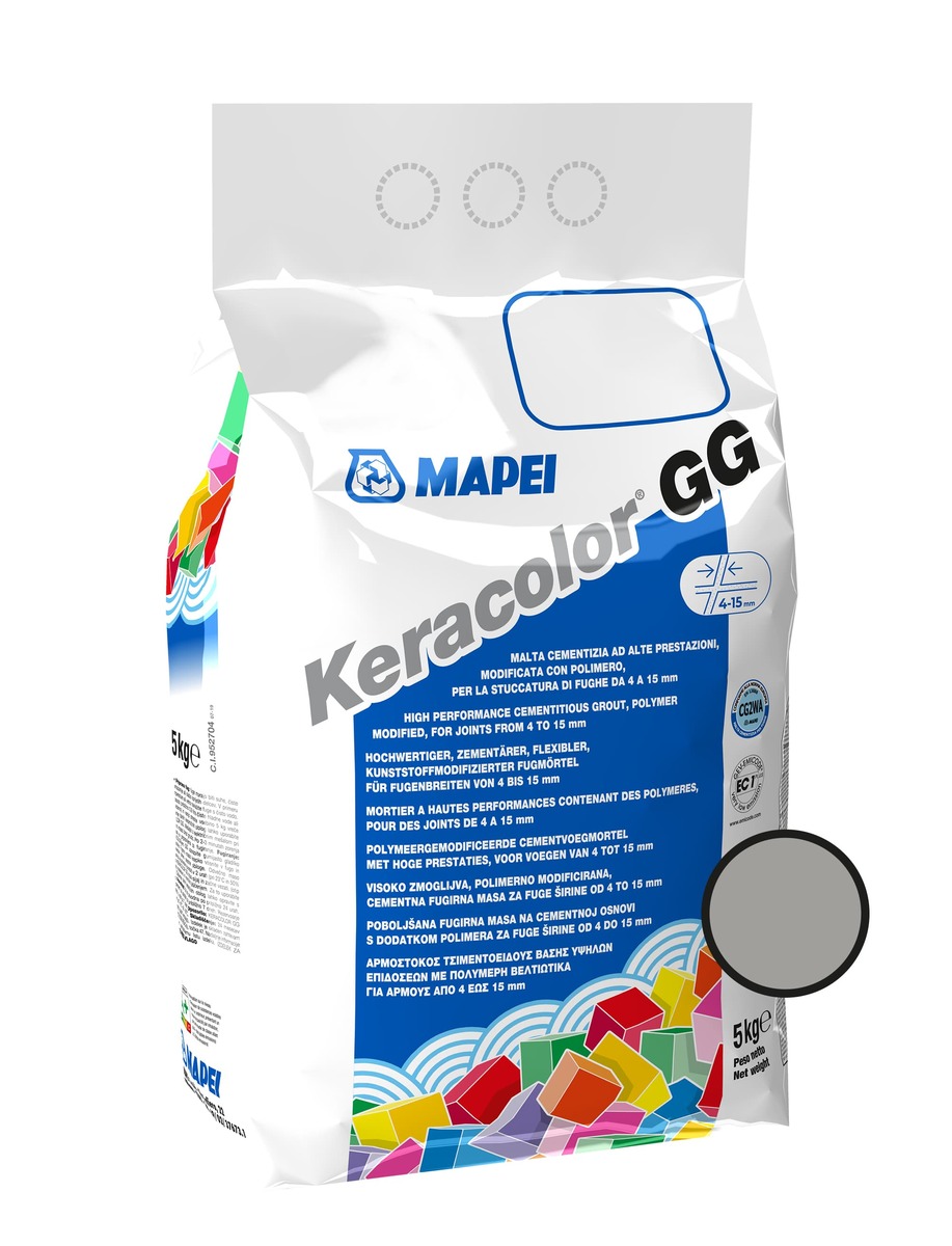 Spárovací hmota Mapei Keracolor GG středně šedá 5 kg CG2WA KERACOLG5112 Mapei